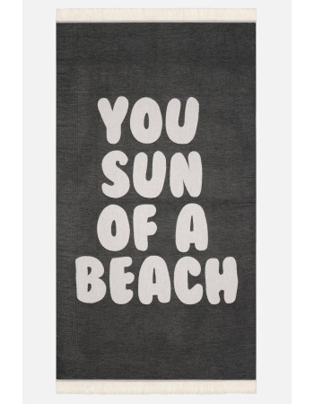 Πετσετα θαλάσσης Feather Beach Towel BLACK