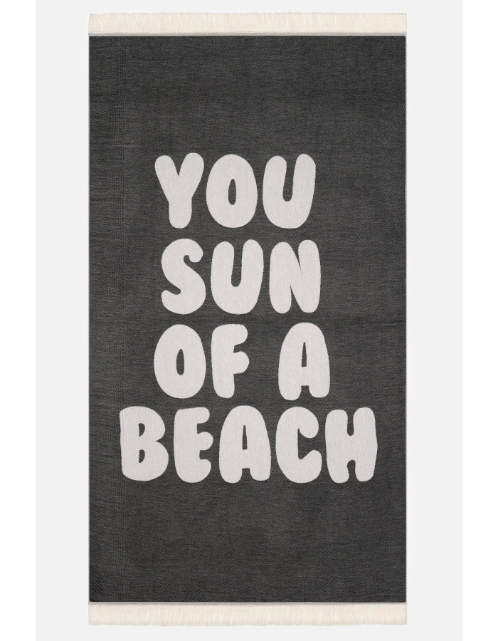 Πετσετα θαλάσσης Feather Beach Towel BLACK