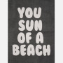 Πετσετα θαλάσσης Feather Beach Towel BLACK