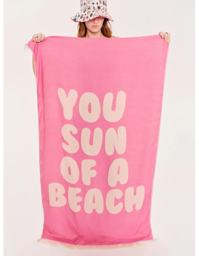 Πετσετα θαλάσσης Feather Beach Towel BUBBLEGUM