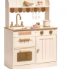 MySunshine: Ξύλινη παιδική κουζίνα με 11 αξεσουάρ- Vintage cream
