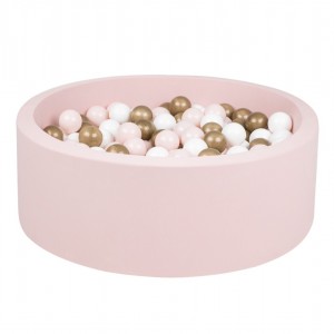 Powder Ball Pit with gold / powder / white balls