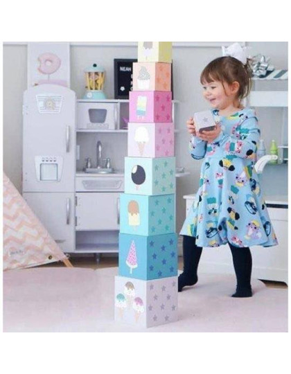 Stacked cubes Jabadabado Ice Cream -10 pcs