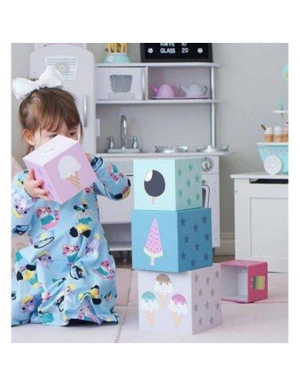 Stacked cubes Jabadabado Ice Cream -10 pcs