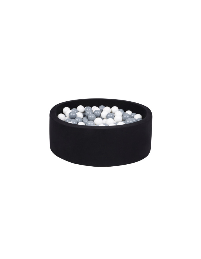 Black Ball Pit  with grey / white balls