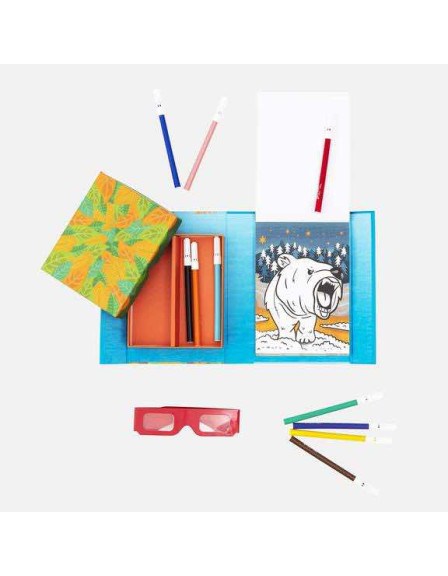 3D Colouring Set - Fierce Creatures