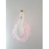 swan with feathers