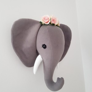 Elephant with flowers Wall Decoration
