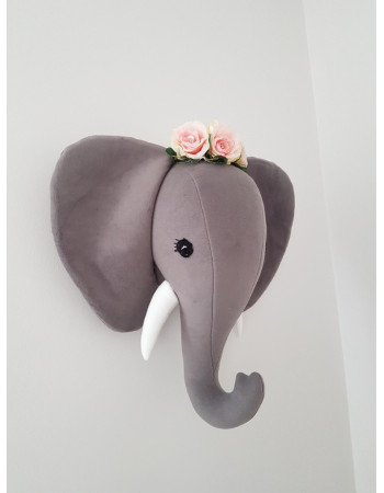 Elephant with flowers Wall Decoration