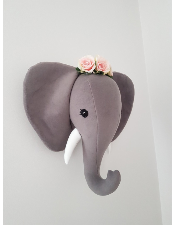 Elephant with flowers Wall Decoration