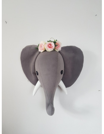 Elephant with flowers Wall Decoration