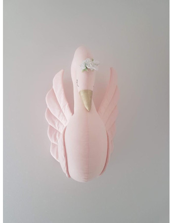 Mεγάλος Κύκνος Διακοσμητικό Τοίχου baby pink