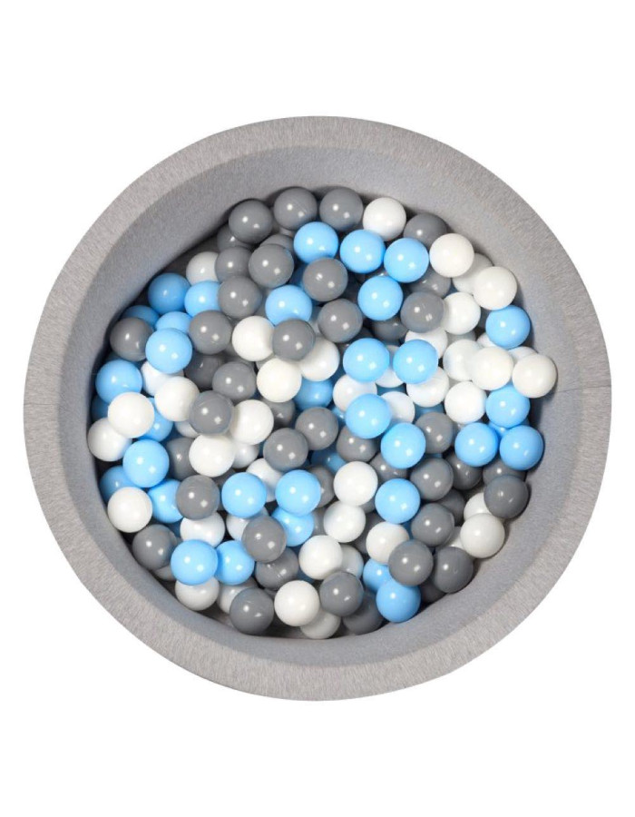 Ball Pit light grey with light blue / grey/ white balls Ball Pit light grey with light blue / grey/ white balls