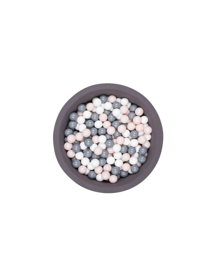 Grey Ball Pit with grey / powder / white balls
