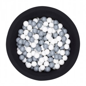Black Ball Pit  with grey / white balls