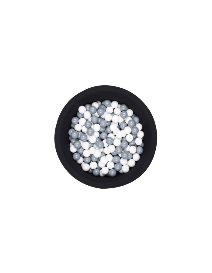 Black Ball Pit  with grey / white balls