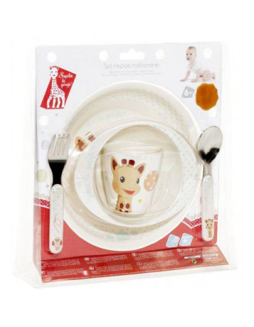 Sophie la girafe meal-time set (a plate, a bowl, a cup ) Sophie la girafe meal-time set (a plate, a bowl, a cup )