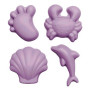 Scrunch Καλούπια από ανακυκλώσιμη σιλικόνη Light Purple (4 Τεμάχια)