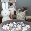 Grey Ball Pit with grey / powder / white balls