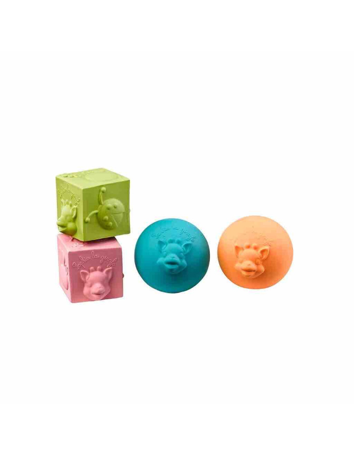 Set 2 balls + 2 cubes Sophie la girafe Sopure