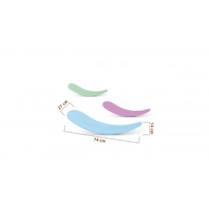 Ξύλινη σανίδα ισορροπίας baby pink