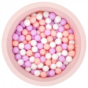 Powder Ball Pit with lila / powder / white balls