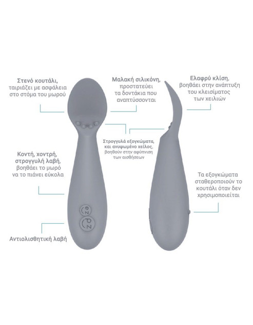 Complete Tiny food training set for 4+ months - Indigo blue