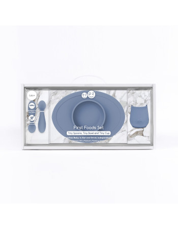 Complete Tiny food training set for 4+ months - Indigo blue