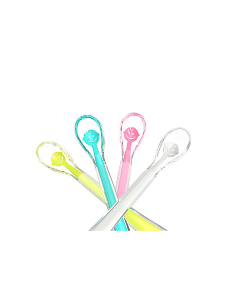 BabyOno: Soft silicone spoon Babys smile