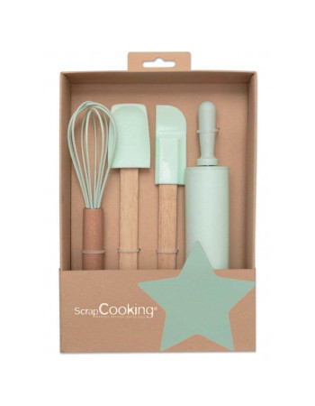 Scrap Cooking Κουτί με 4 εργαλεία ζαχαροπλαστικής για παιδιά