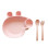 Σετ φαγητού Peppa pig pink