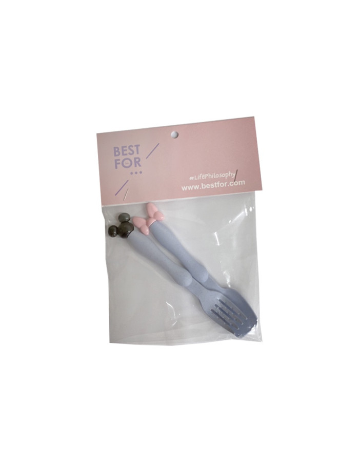Minnie childrens spoon and fork set - blue