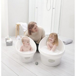Toddler Bath Μπεζ με τάπα γκρί