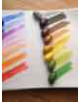 Crayon Rocks, 8 Rocks in blue velvet bag