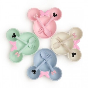 Minnie Παιδικό Σετ Φαγητού Μίνι Μπλε Χρώμα, 1 Σετ