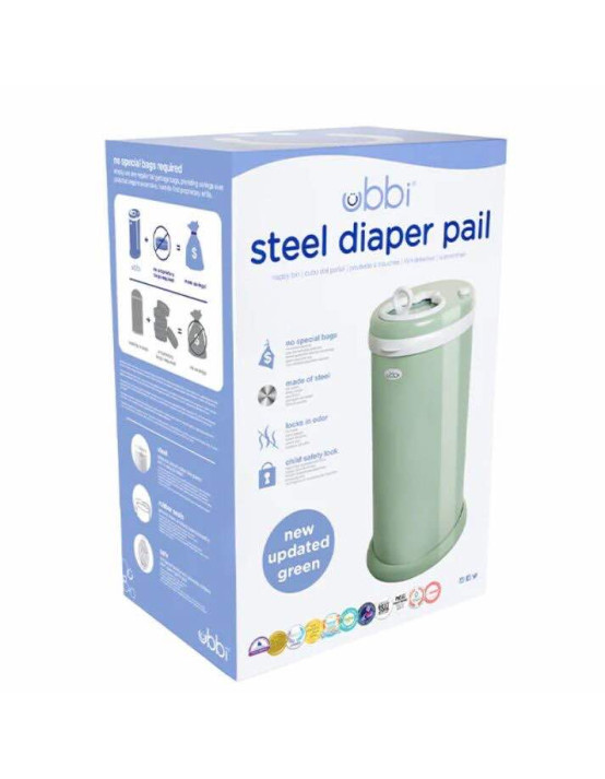 Ubbi: diaper pail - Sage
