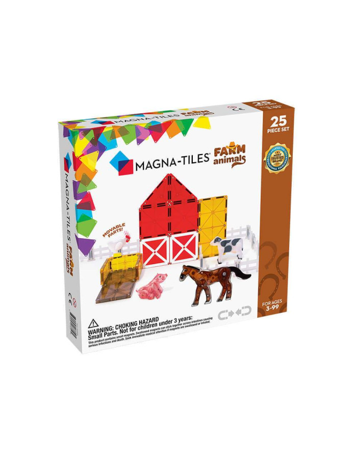 Magna-Tiles Magnetic Construction Toy Farm Animals Kid 3++ years