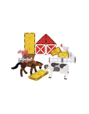 Magna-Tiles Magnetic Construction Toy Farm Animals Kid 3++ years