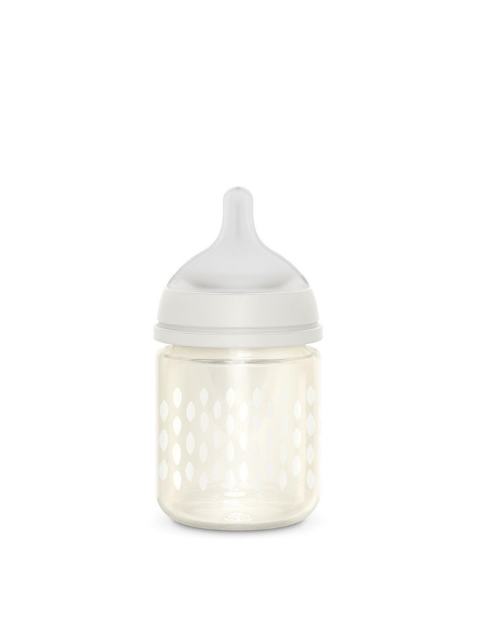 Suavinex Glass Bottle Bonhomia Anti-Colic with Silicone Nipple for 0+, 0+ m, months White 120ml 1pcs