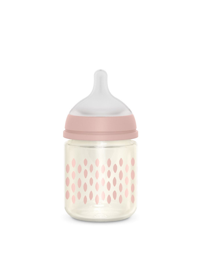 Suavinex Glass Bottle Bonhomia Anti-Colic with Silicone Nipple for 0+, 0+ m, months 120ml 1pcs Suavinex Glass Bottle Bonhomia Anti-Colic with Silicone Nipple for 0+, 0+ m, months 120ml 1pcs