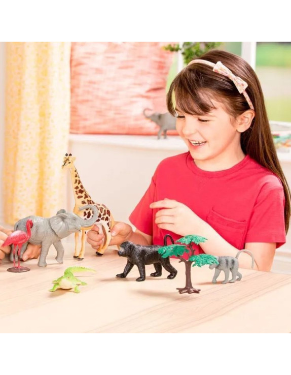 B.Toys Terra Σετ ζωάκια ζούγκλας - Περιέχει 60 κομμάτια.