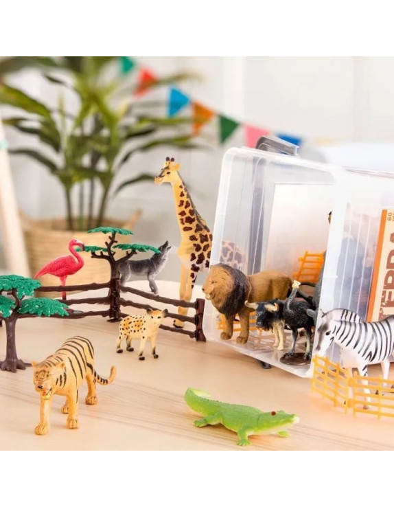 B.Toys Terra Σετ ζωάκια ζούγκλας - Περιέχει 60 κομμάτια.