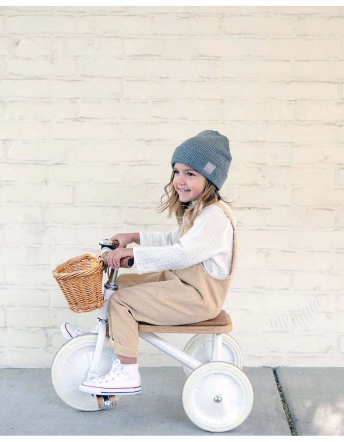 Banwood Kids Tricycle with Storage Basket for 2-6 Years White