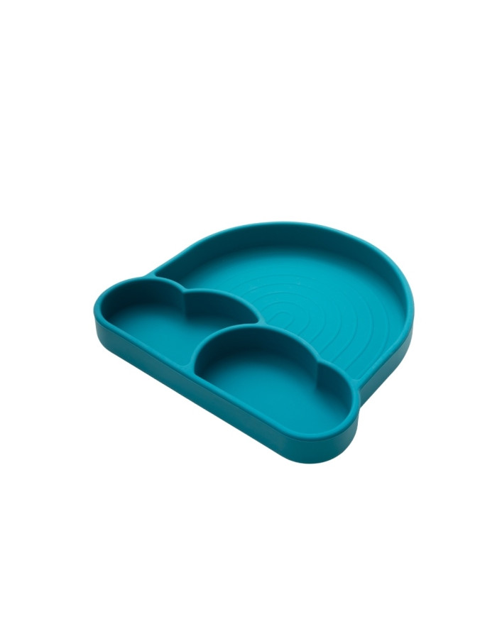 Silicone food set 4 pieces - turquoise