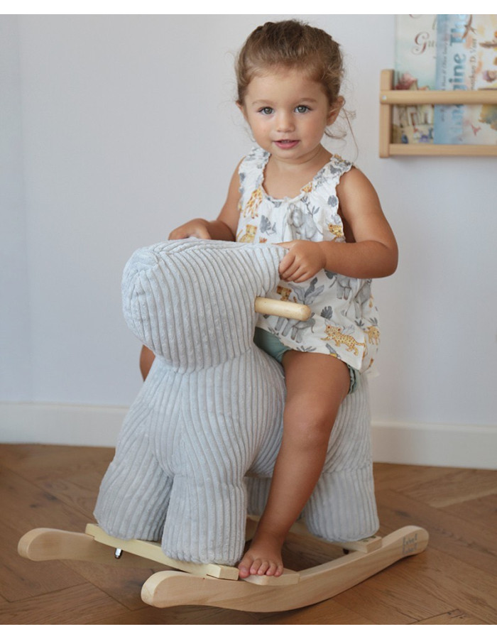 Tryco Rocking Toy Dog for 18++ months Gray