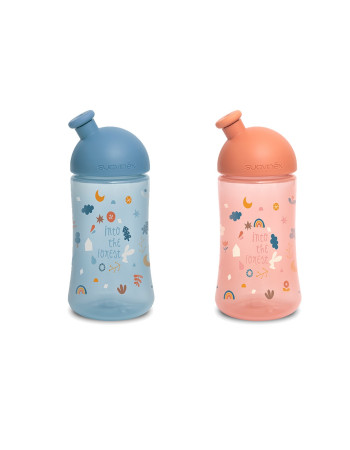 Παγούρι Εκπαιδευτικό Sporty Spout 270ml Forest Pink Suavinex Suavinex Παγούρι Εκπαιδευτικό Sporty Spout 270ml Forest Pink Suavinex Suavinex