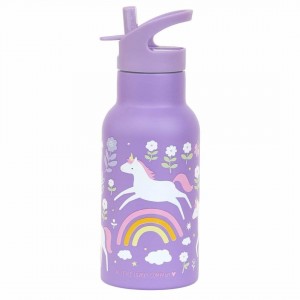 A Little Lovely Company Kids Stainless Steel Thermos Water Bottle with unicorn