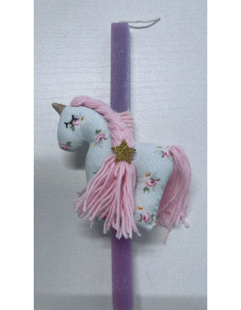 Easter gift set with candle - Unicorn
