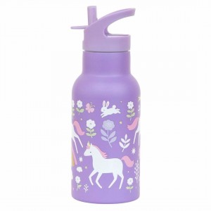 A Little Lovely Company Kids Stainless Steel Thermos Water Bottle with unicorn