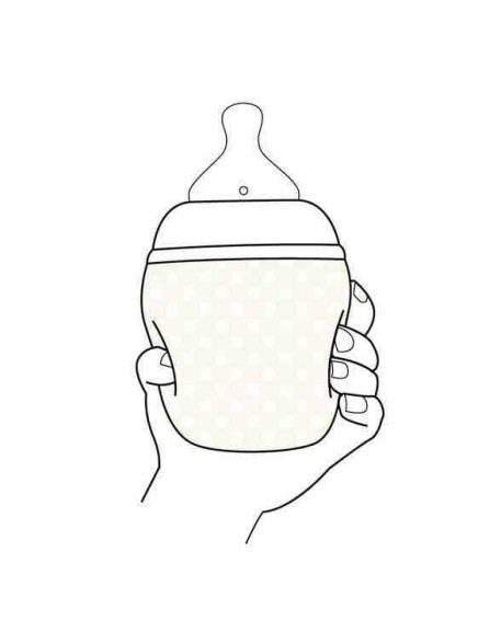 Elhee Plastic Baby Bottle with Silicone Nipple for 0+, 0+ m, months Ivy Green 240ml